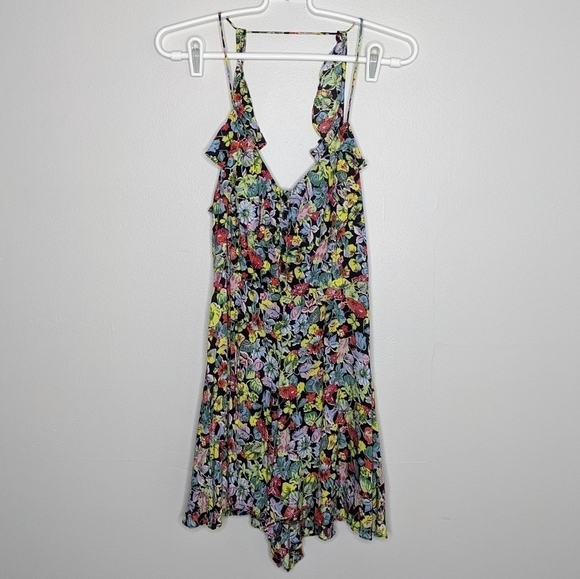 ✨3/$15 UO Kimchi Blue colorful floral romper 8 - Picture 1 of 11